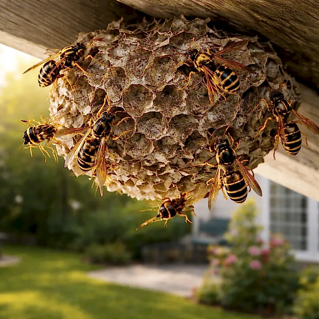 Wasp nest removal service in Sacramento